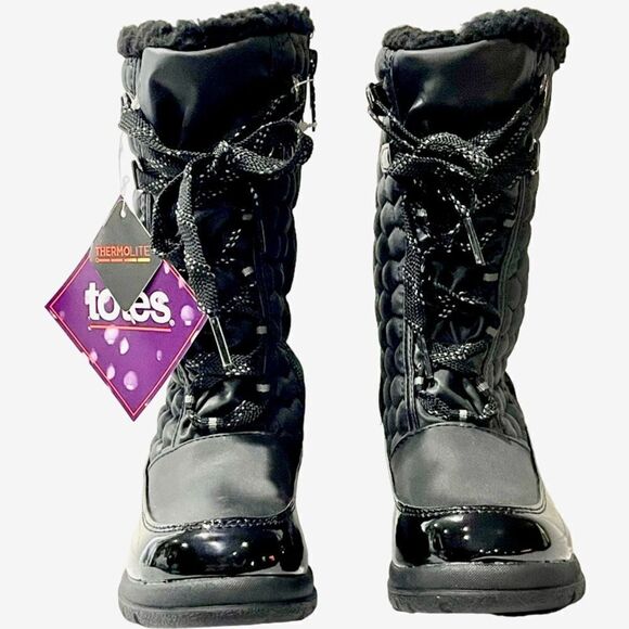 Totes Thermolite Lace Up Winter/Rain Katey II Boots​​​ - Picture 2 of 11